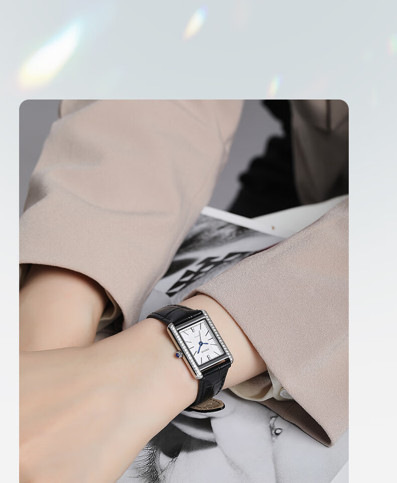 EBOHR Women's Watch, Kana Series Retro Small Square Watch, Birthday And Valentine's Day Gift, Quartz Women's Watch 51711446 10