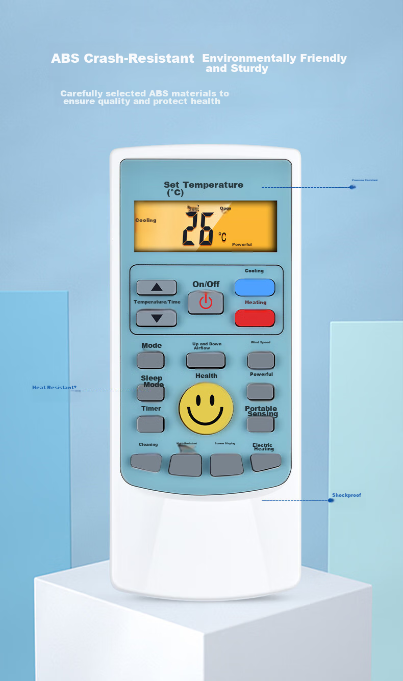 Nichu Universal Remote Control Compatible with Changhong Air Conditioners KFR-32GW KK22A KK33A KK10A KK31A KKCQ-2A Wall-Mounted Central Air Conditioner 5