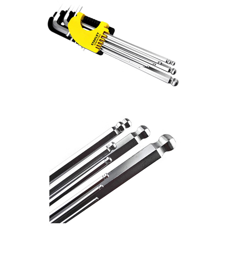 STANLEY 9-Piece Metric Ball-End Hex Key Set 1.5-10mm STMT94162-8-23 1