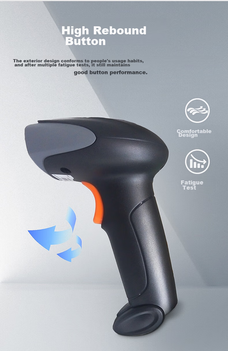 Newland OY20-RF Wireless 1D/2D Red Light Barcode Scanner for Convenience Stores, Shops, Supermarkets, Cashier Payment Scanning, Suitable for Store Mobile Phone Scanning Payment Screens And Scanning 6