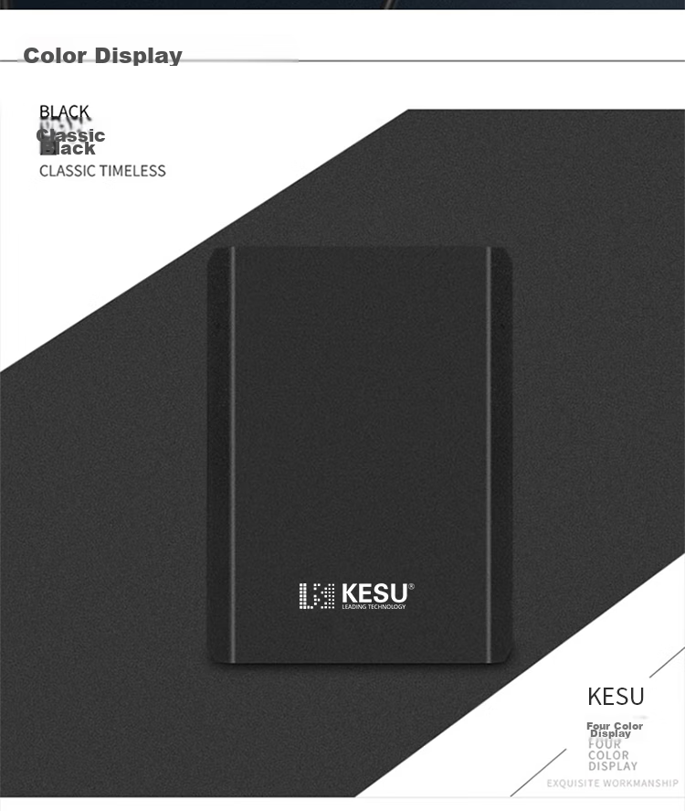 KESU 1TB Portable Hard Drive, Encrypted, USB3.0, K208-Hot Blood Red, 2.5-Inch External Storage 8