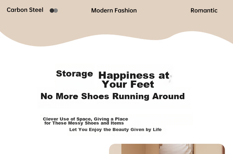 QIAONAMEI Shoe Rack, Simple Home Entryway, Dormitory, Indoor Rental Apartment, Multi-Layer Storage Shoe Shelf, 5 Tiers, QNM1245-WH 3