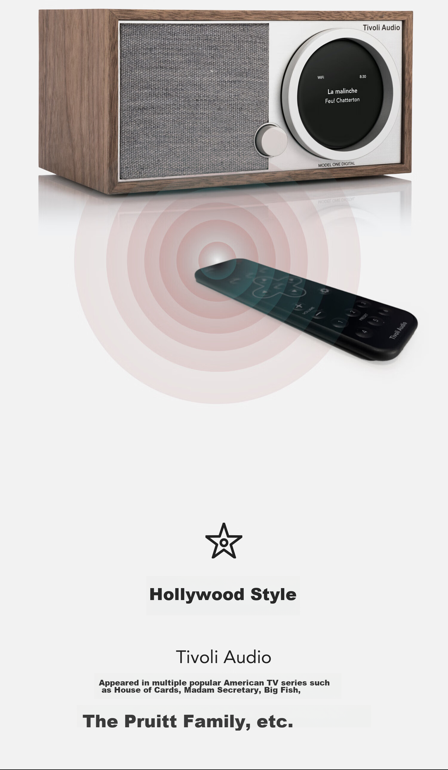 Tivoli Audio M1D2 Stylish Wooden Retro Home Speaker, WiFi Speaker, Bluetooth Speaker, Home Theater Sound System, Birthday Gift 11