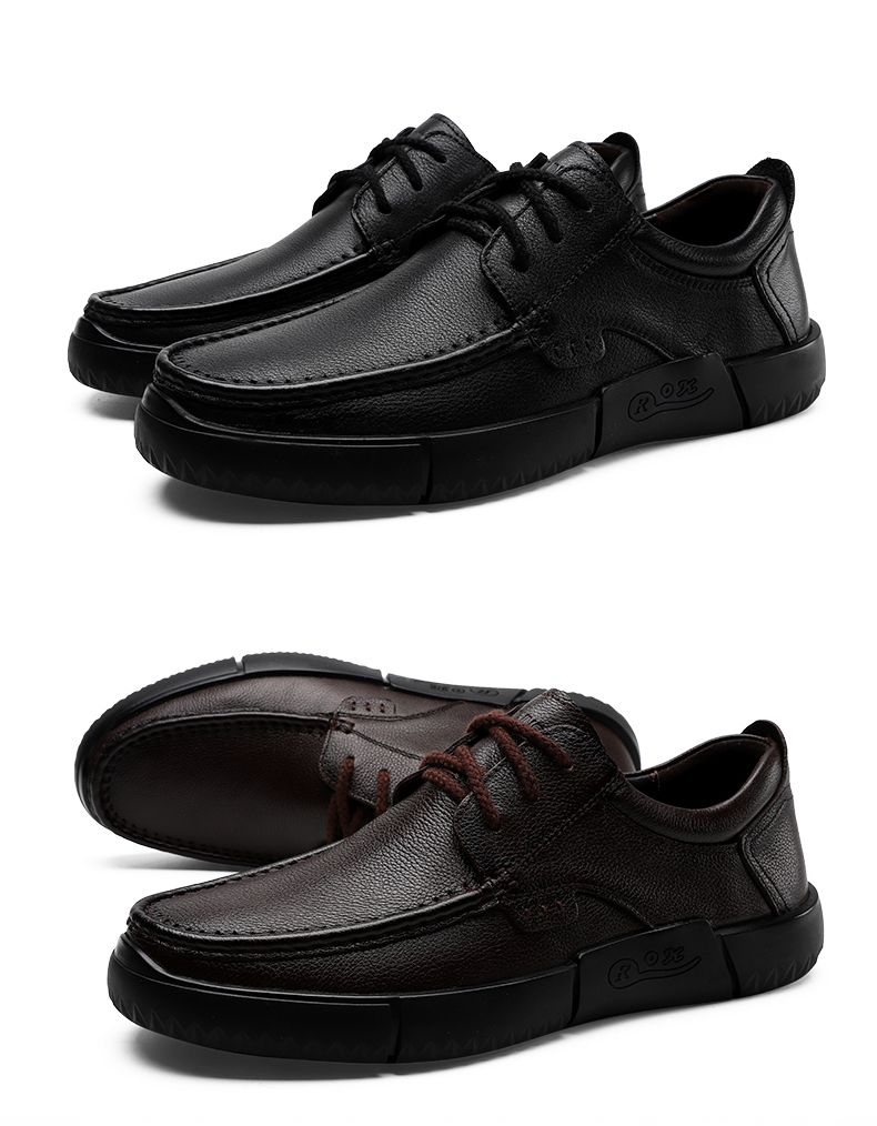 MULINSEN Men's First Layer Cowhide Business Casual Breathable Soft Sole Driving Shoes M9011026 15