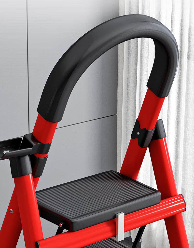 SHULIANG Ladder, Household A-Frame Ladder, Five-Step Ladder, Folding Engineering Ladder, Thickened Carbon Steel 11