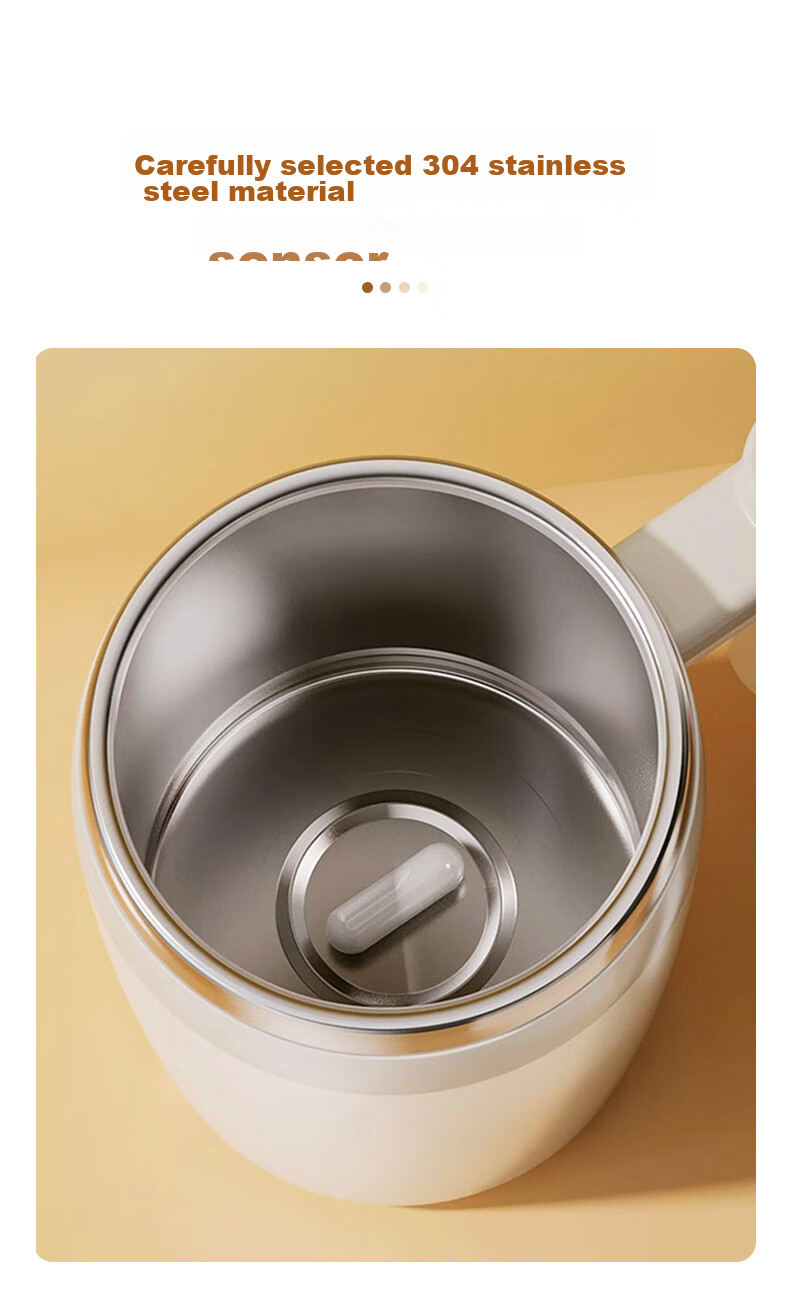 CLITON Electric Stirring Cup Automatic Rechargeable Coffee Mug Magnetic Rotating Mixer Soy Milk Powder Shaker Lazy Water Cup 3