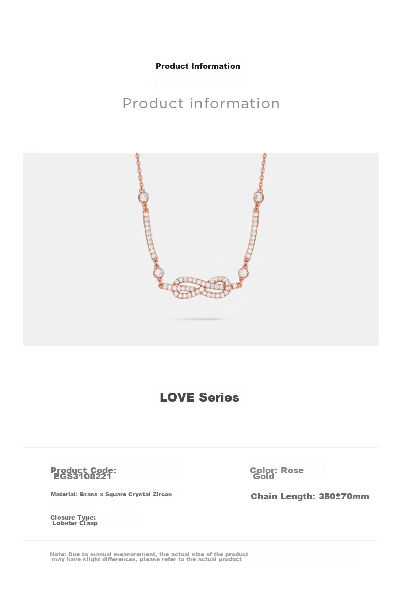EMPORIO ARMANI Women's Necklace, Infinite Love Zirconia Necklace, Birthday Gift for Girlfriend, EGS3108221 6