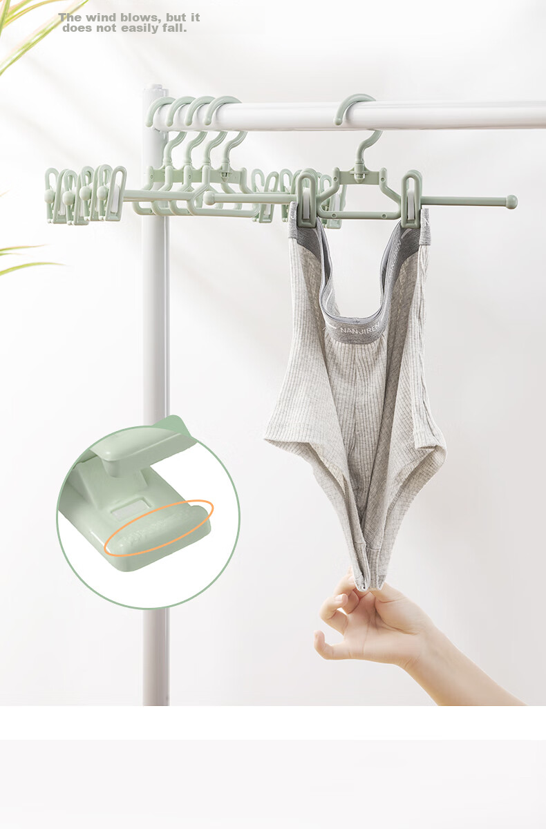 CHAHUA Pants Hanger with Clips, Stackable, Holds 10 Pieces, Specialized for Hanging And Storing Pants 3