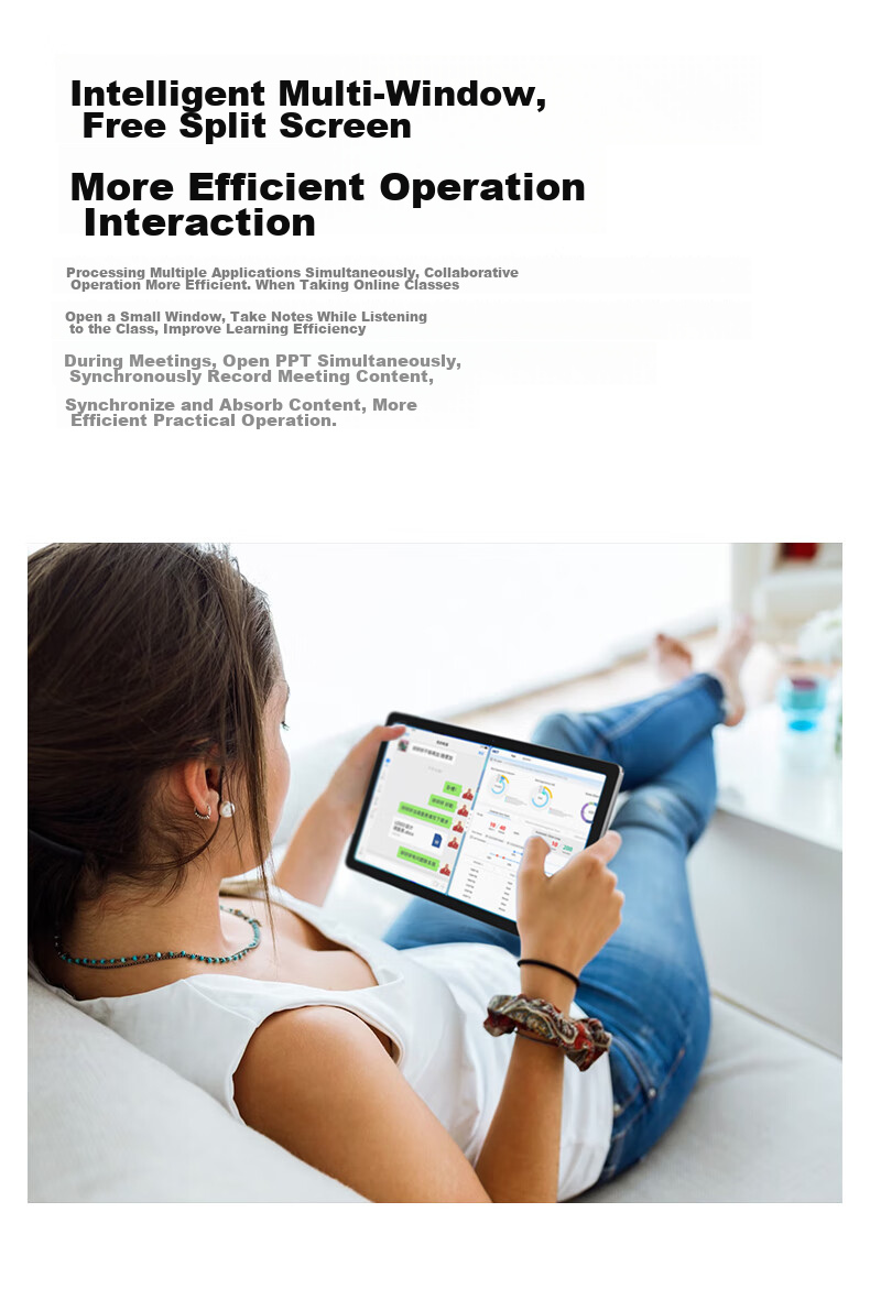 Acer [15% Subsidy] Tablet Pad 10.4-Inch 2K HD Full Screen, 4G SIM Card Compatible, All Network Support, Low Blue Light Eye Protection, Computer with 8-Core 6GB+128GB, Gray A510 11