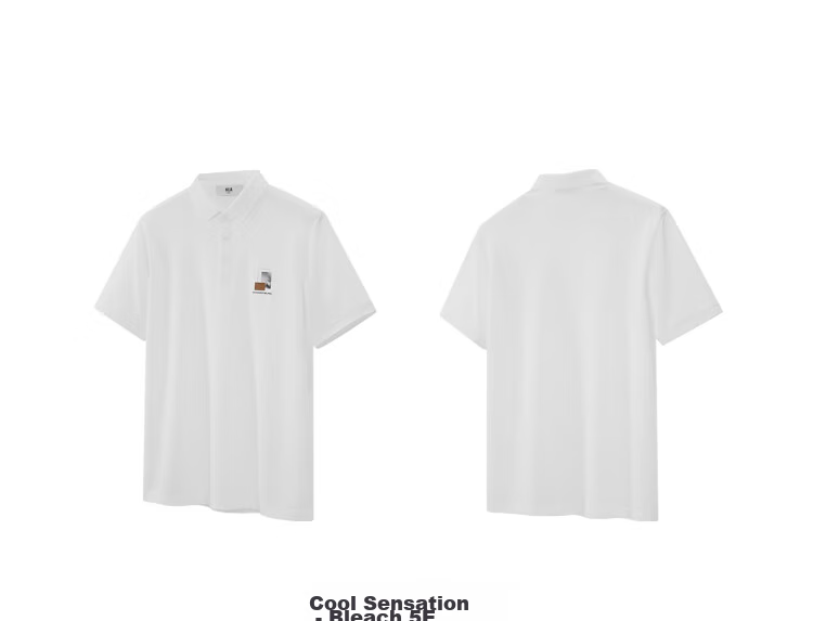 HLA Short-Sleeve Polo Shirt for Men, POWER YOUNG Series, Cool-Feeling Contrasting Color Short-Sleeve for Men in Summer 11