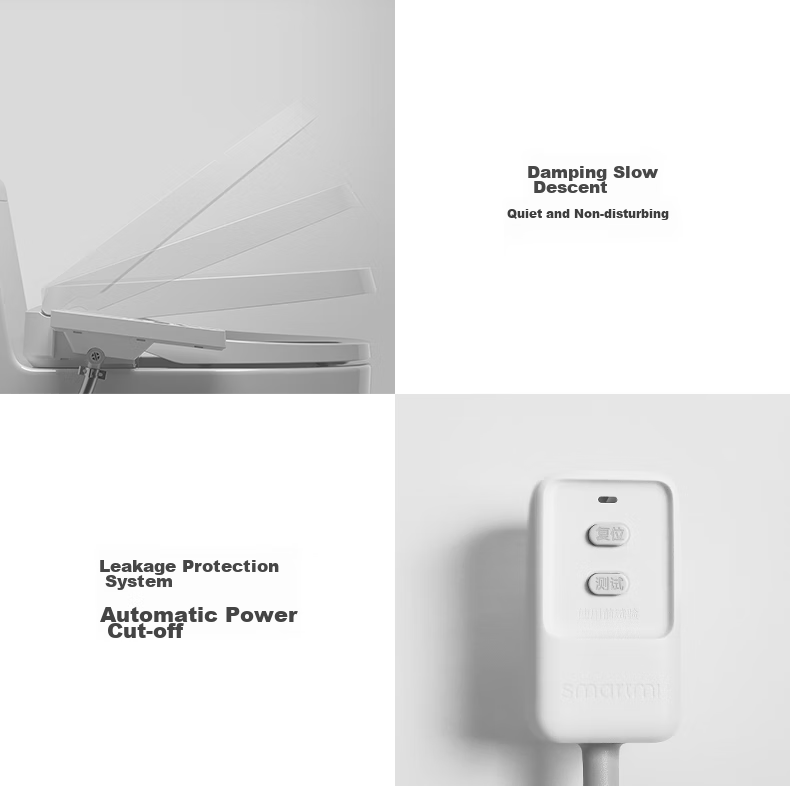 SMARTMI 2Pro Sensor Smart Toilet Seat with Warm Air Drying, Heating, Automatic Sensor, Antibacterial Toilet Cover 25
