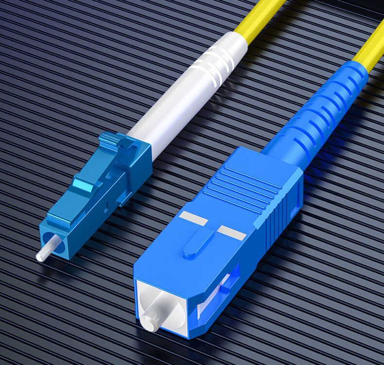 CommKing Telecom-Grade Fiber Optic Patch Cable, Fiber Optic Fusion Splice Pigtail UPC, Transceiver 3-Meter Patch Cord, SC-ST Single-Mode Single-Core, FPC-14S3 2