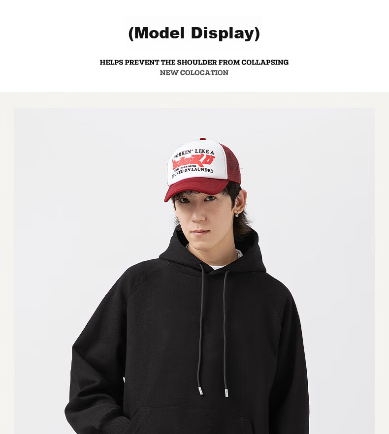 Mianzhi National Trend Brand Men's Hoodie, American-Style Loose-Fitting Trendy Base Layer, Versatile Couple's Outfit 23