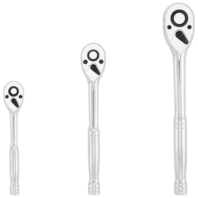 Kuanteng Extended Ratchet Wrench Small Quick Short Handle Ratchet Wrench Bidirectional Large Medium Small Fly Socket Wrench Tool
