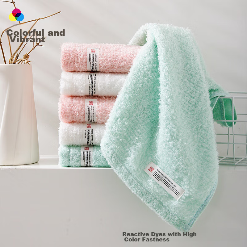 KING SHORE Towel, 100% Pure Cotton Face Towel, All-Cotton 60s High-Count Combed Cotton, Class A Sports Towel, 3 Pieces