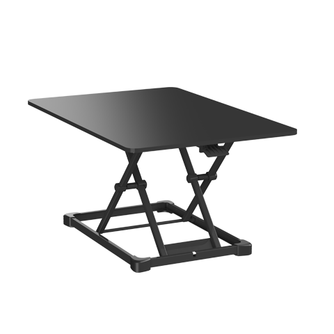 JD Original Lingdong Adjustable Standing Desk, Height-Adjustable Office Desk, Foldable Workstation, Single Board Black