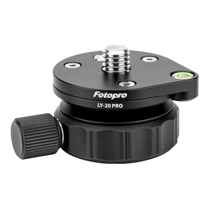 Fotopro LY-10pro Universal Photography And Video Camera Mirrorless Hydraulic Tripod Ball Head Mini Spherical Level Bowl Base