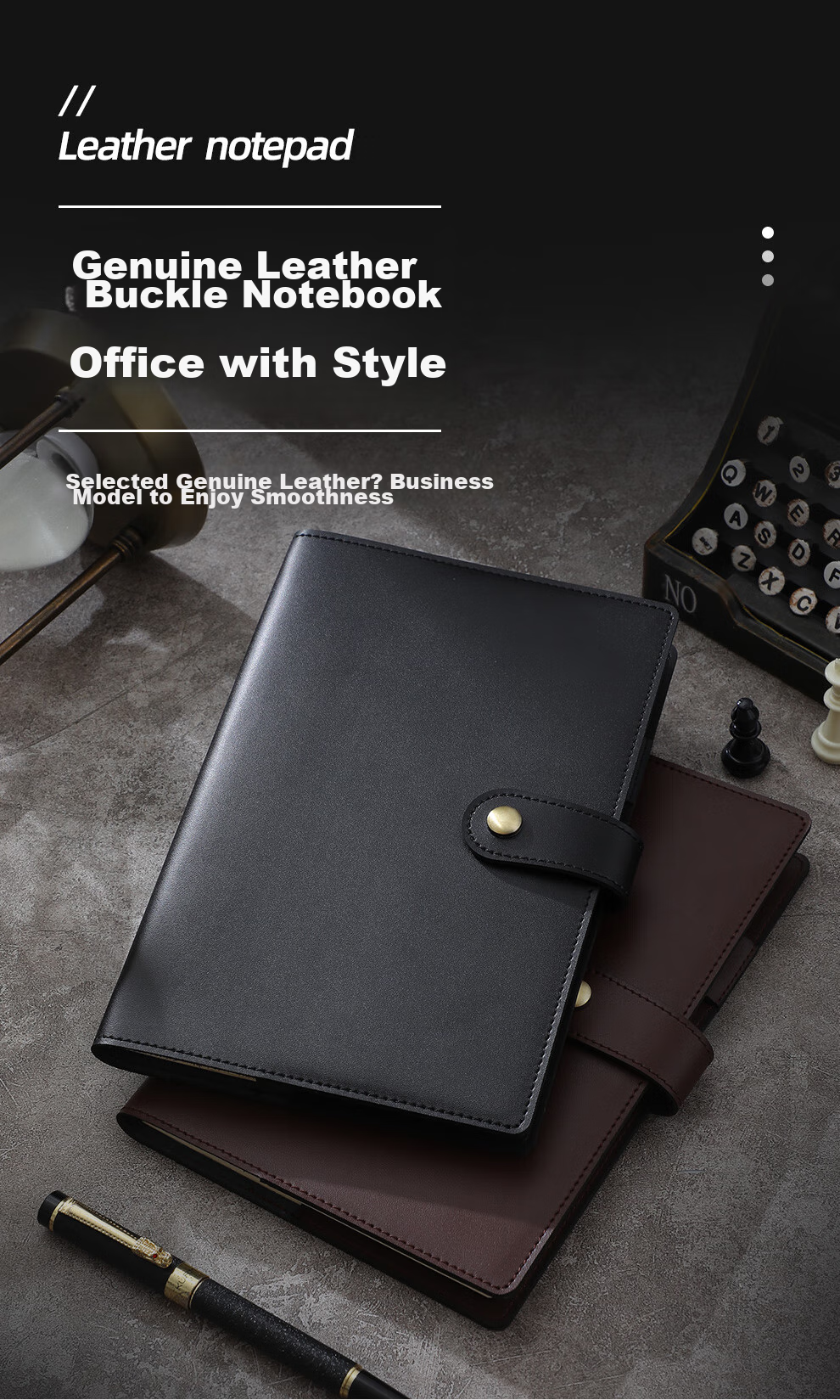 Jiaranheng Mid-Autumn Festival Gift for Teachers, Genuine Leather Notebook Gift Box, High-End Notebook with Genuine Leather A5 Cowhide Shell, Handwritten Business Office High-End Meeting Note-Taking Book, Customizable 1