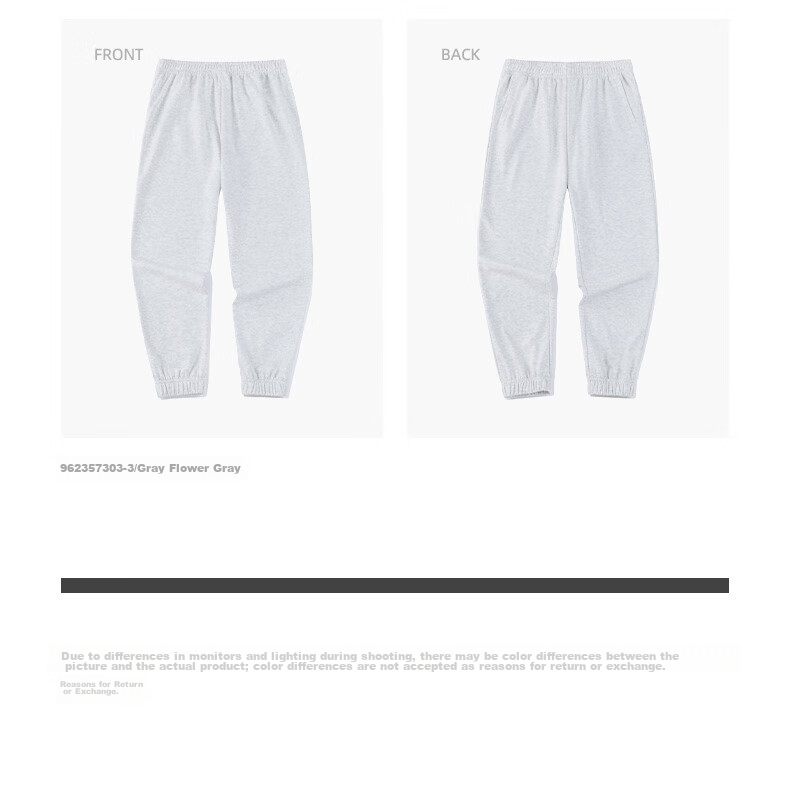 Anta Fleece Lined Jogger Pants | Knitted Women's Sports Trousers Winter New Fleece Warm Casual Elastic Cuff Sweatpants 44
