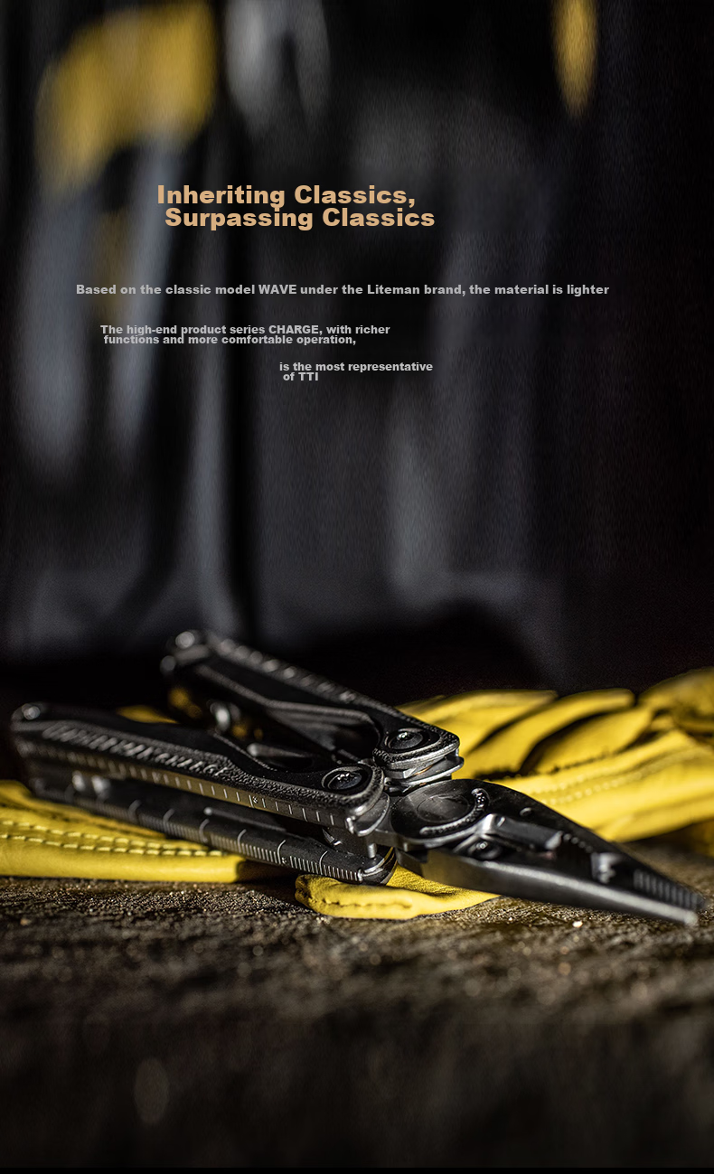 LEATHERMAN Leatherman Tool Pliers CHARGE, Ultra-Smart TTI PLUS, Multifunctional Pliers with Titanium Alloy Handle, Outdoor Tool 5