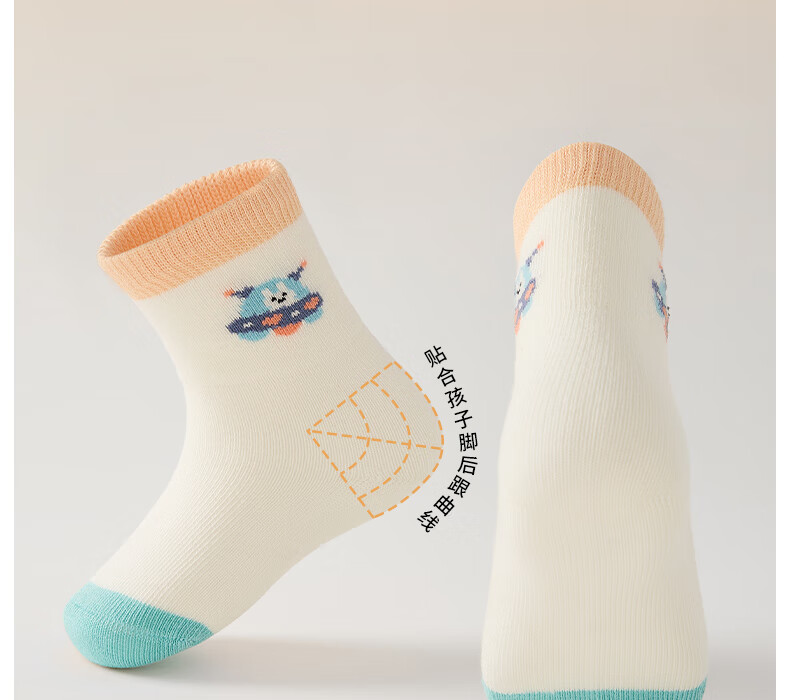 Beitaisi Baby Socks, Spring And Autumn Warm New Style, Moisture-Absorbing Non-Slip Newborn Infant Cotton Socks, Mid-Calf Socks for Boys And Girls 16