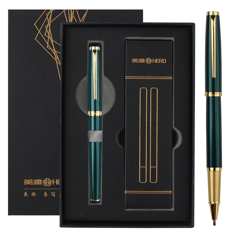 HERO Ballpoint Pen, Rongyao Series, Business Gift Daily Writing Pen for Men And Women Office Signing, Gree