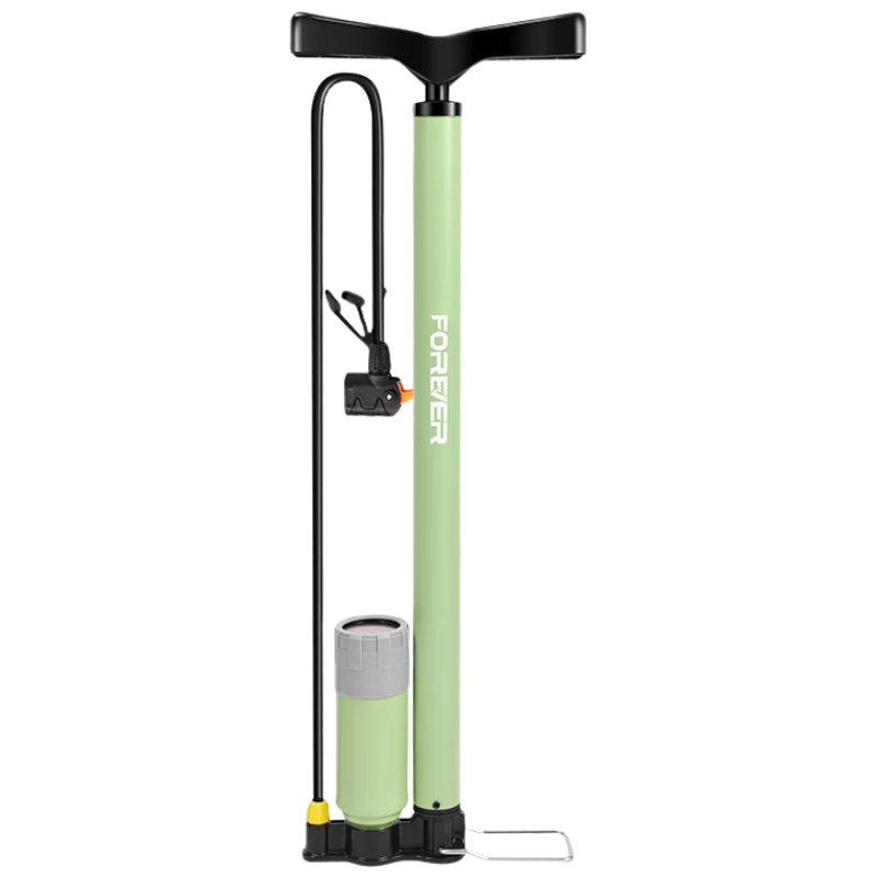 FOREVER Bicycle Pump for Soccer, Basketball, Electric Scooters And Bicycles, Universal Air Hose, Long High-Pressure Macaroni Gree