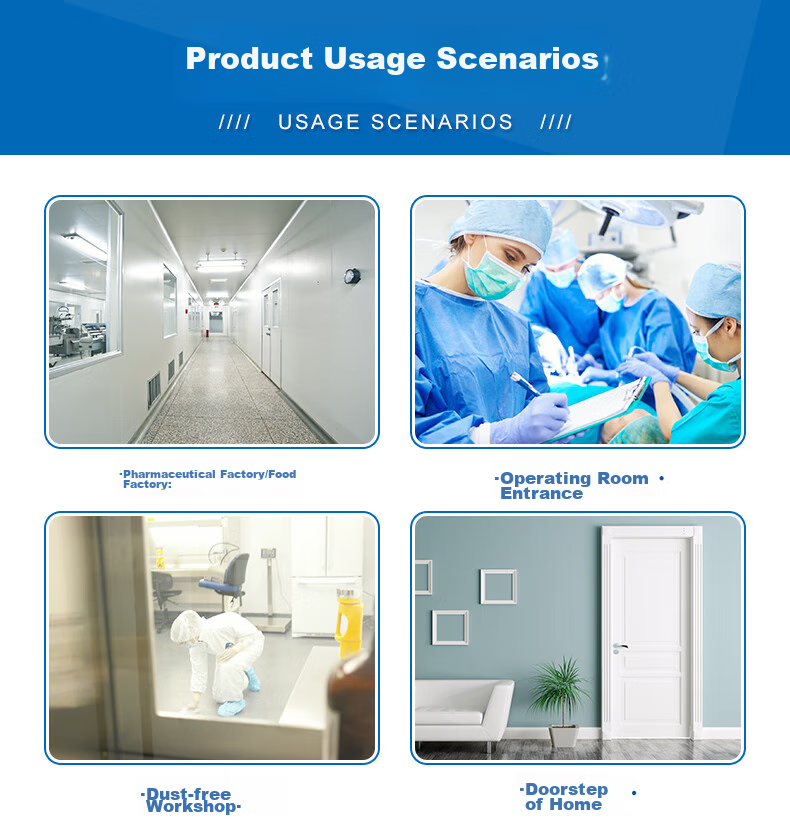 BAIGE Dust Removal Mat, Removable Shoe Sole Dust Cleaning Room, Blue, 60*90cm (300 Sheets), Upgraded Version CW2A3420 4