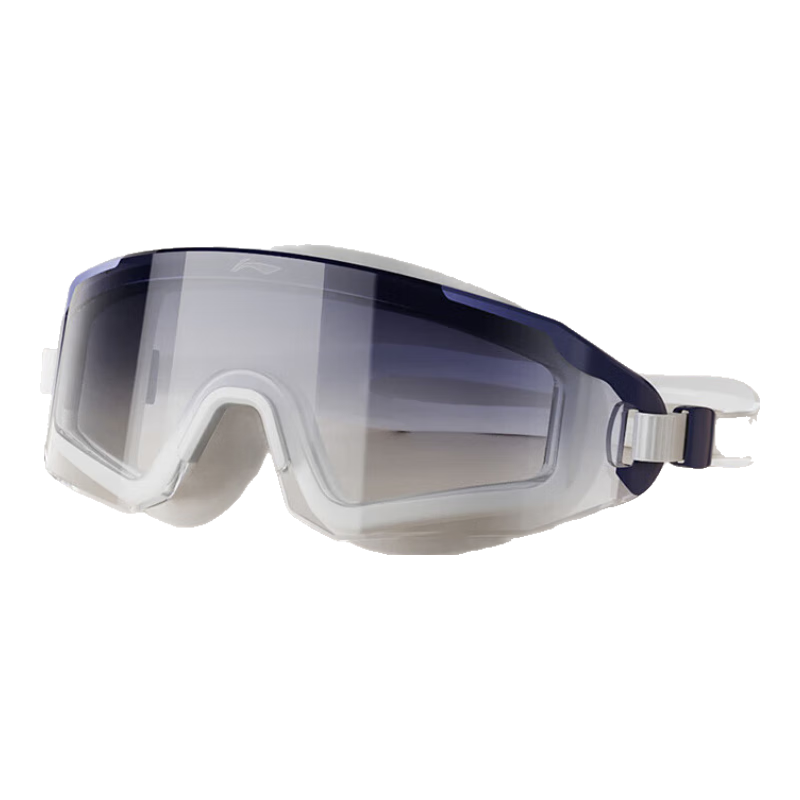 Li-Ning Swimming Goggles, High Definition Anti-Fog Large Frame Swim Glasses, Unisex Adult Fashion Diving Mask, 5366 Gradient Blue Non-Prescriptio