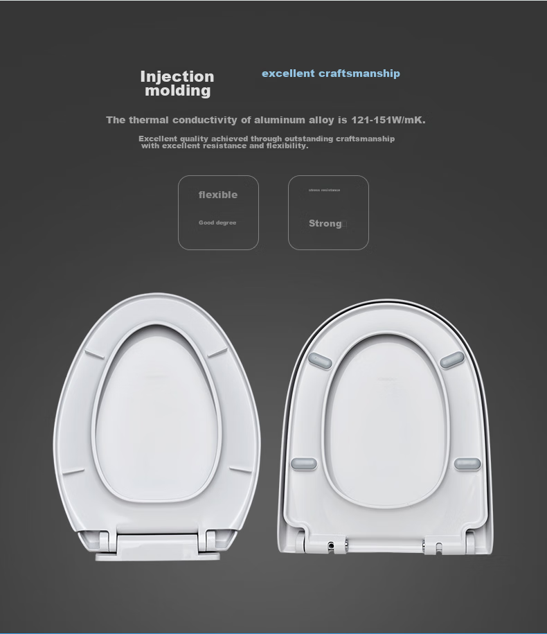 JOMOO Toilet Seat, Universal U-Shaped Toilet Cover, Quick-Release Slow-Close Toilet Ring, Toilet Accessories, 97178-00 12