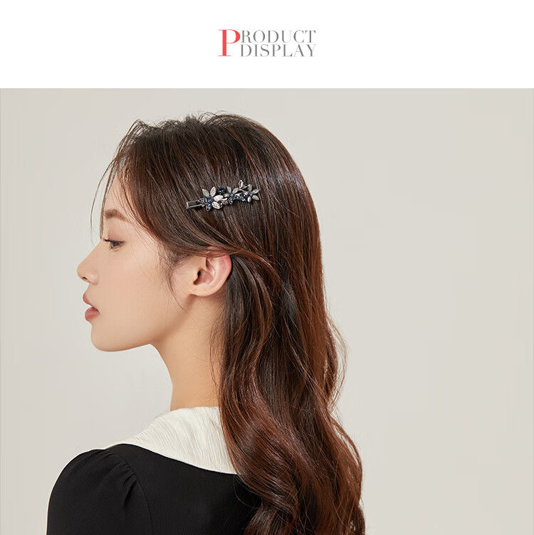 CHIMERA High-End Side Clip Flower Bangs Clip, Side Hair Clip, Barrette, Hair Accessory, Hair Ornament, Birthday Gift for Wome 8