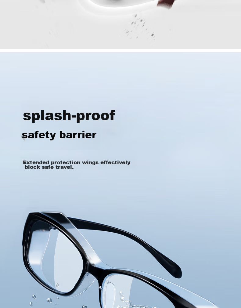 FESETE Goggles, Cycling Glasses, Anti-Fog, Anti-Splash, Windproof, Sandproof, Dustproof Glasses, Anti-Pollen Protective Eyewear for School Opening 9