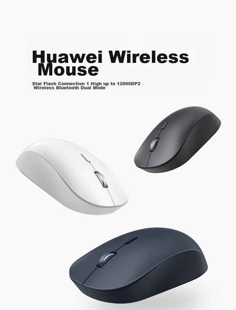 HUAWEI Wireless Mouse (Second Generation) CD26R, White, Star Flash with NearLink Chip, Compatible with HarmonyOS Laptops 1