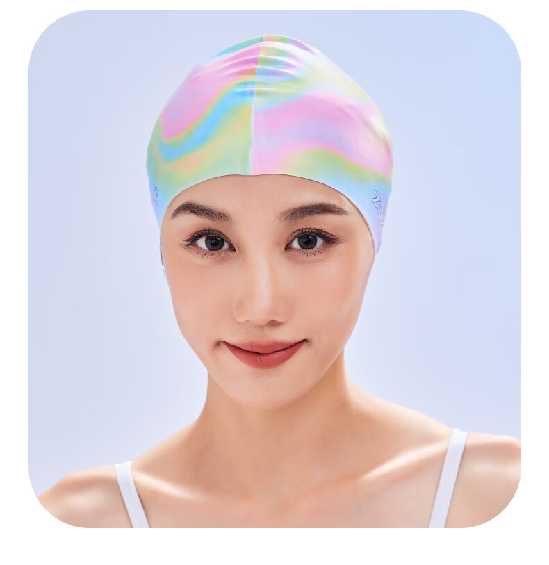 ZOKE Adult Silicone Swim Cap, Training Waterproof Ear Protection, Comfortable Non-Binding Headband, 624603232-2 4