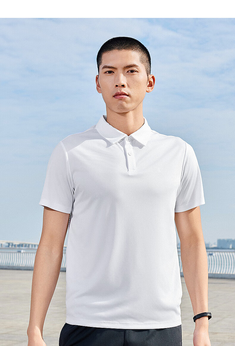 QIAODAN POLO Shirt, Men's T-Shirt, Comfortable Business Casual, Summer Quick-Dry Short Sleeve, Men's Sports Top 8