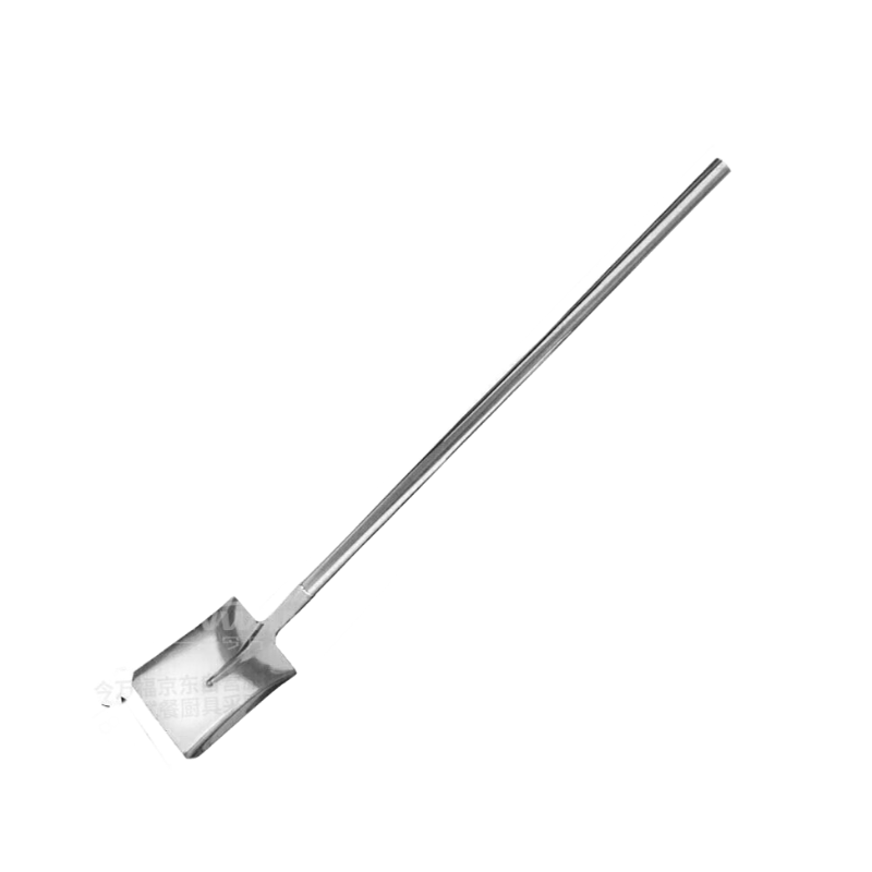 Jinwanfu Stainless Steel Large Spatula Full Steel Spatula Canteen Cooking Ladle Large Soup Ladle 130cm Long Multifunctional Square Spatula