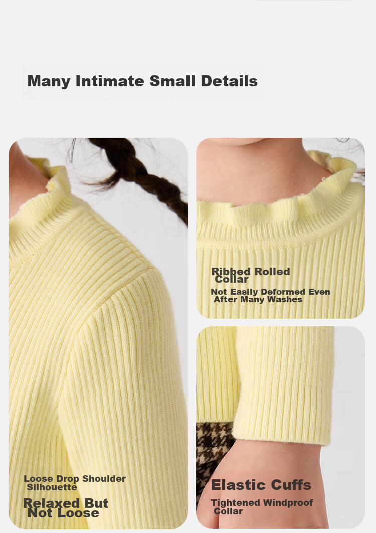BALABALA Balaone Kids Sweater Boys 2025 Spring Autumn Knitwear Girls Parent-Child Pullover 208325103201 6