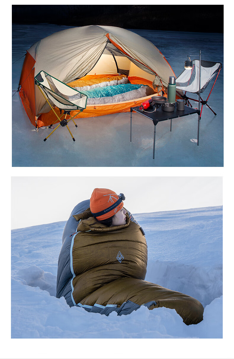 BLACKICE Z Series Lightweight Egyptian-Style Goose Down Sleeping Bag Camping Sleeping Bag Z400 (New Standard) / Starry Sky Blue / L 11