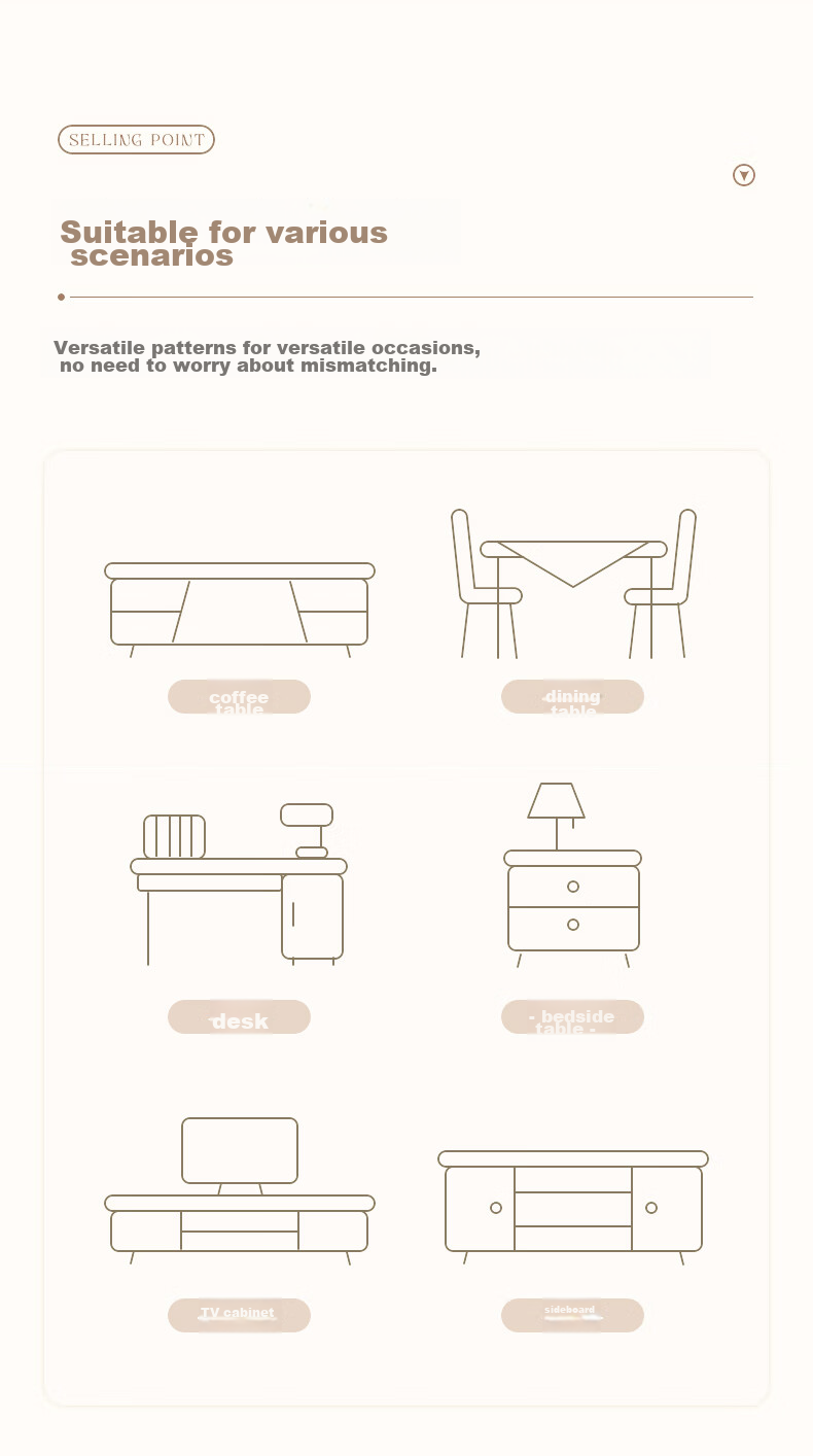 JANMEIJIA Dining Table Cloth, High-End Luxury Feel, Waterproof And Oil-Proof Tablecloth, Protective Pad, Coffee Table Mat, PVC Rectangular, 140*180cm 16