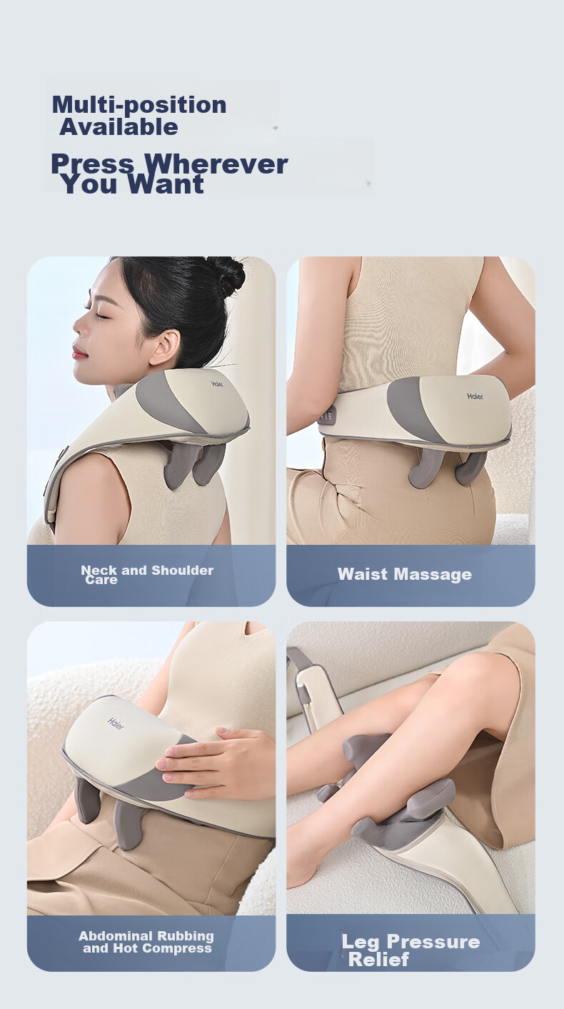 Haier Cervical Massager Shoulder Massage Shawl Neck and Shoulder Trapezius Lumbar Massager Practical Birthday Gift for Parents and Partners HHZ-J503Z-Max 10