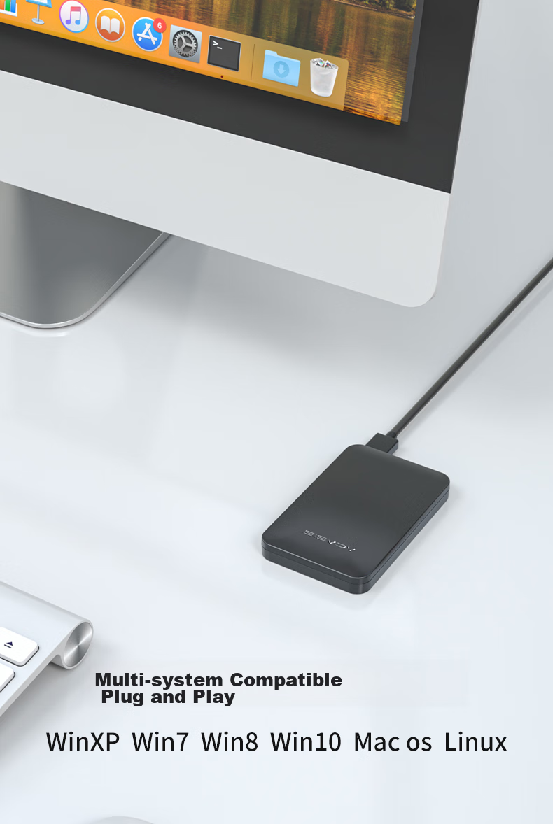 Acasis 2.5-Inch Mobile Array Enclosure, Dual-Bay RAID Desktop Laptop Mechanical And Solid-State SATA Serial Hard Drive Enclosure, External Disk Storage Cabinet EC-7252 11