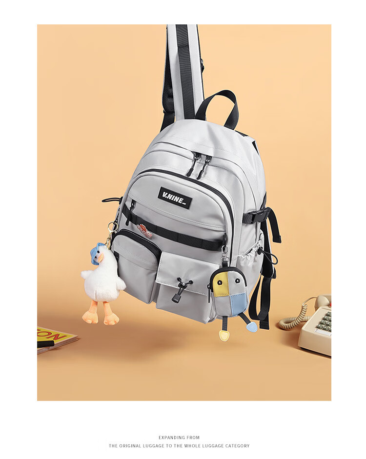 V.NINE Backpack for Middle And High School Students, Unisex Laptop Bag 14/15.6 Inch, College Student Travel Backpack 21