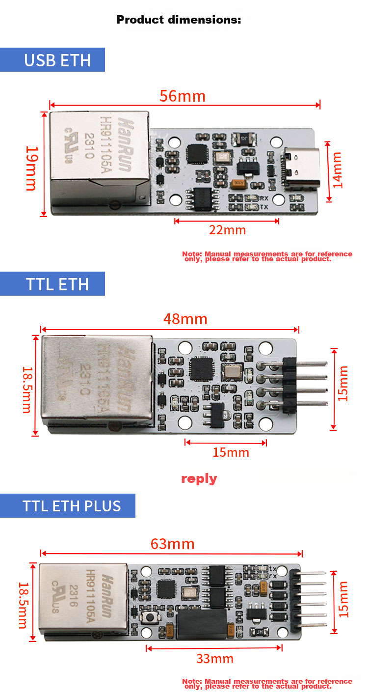 Diushitou RS232/485 to Ethernet Module, Industrial-Grade Serial Server, Serial to RJ45 Network Port, Bidirectional Transparent Transmissio 9