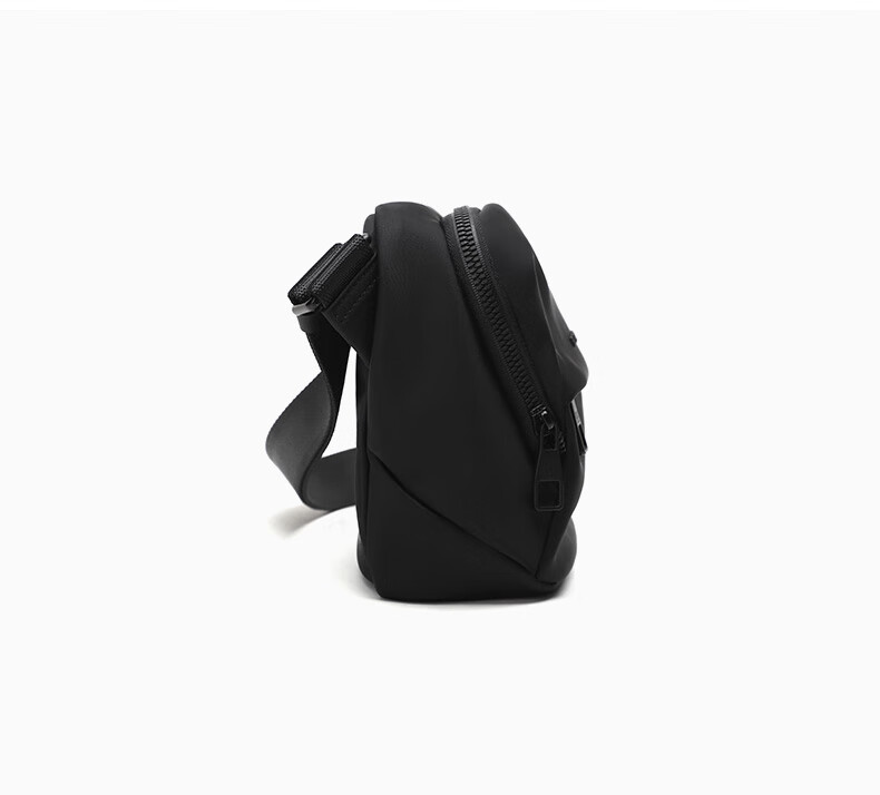 ELLE HOMME Men's Shoulder Bag, Trendy Lightweight Canvas Crossbody Bag, Water-Resistant Casual Phone Bag for Men, Travel Bag, Black 17