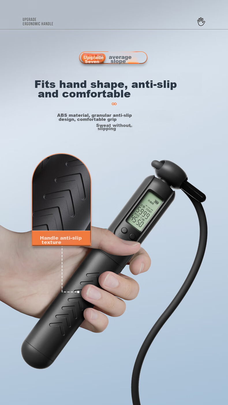 XTEP Jump Rope Counter for Exams, Adult And Children's Sports Equipment, Cordless Weight Loss Fitness Training Gear for Elementary School Students 11