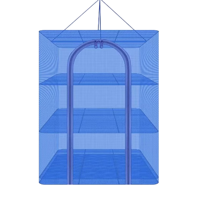 Grased (Grsaed) Folding Fish Drying Net, 35CM Three-Layer Drying Cage, Insect And Fly-Proof Cage, Household Drying Rack for Vegetables And Dried Goods