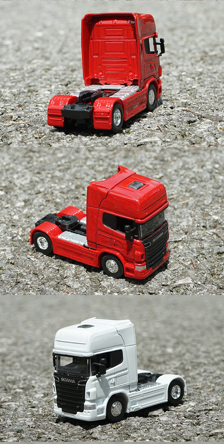 卡车头玩具仿真拖头车模型斯堪尼亚货车卡车头拖车头运输车头玩具收藏