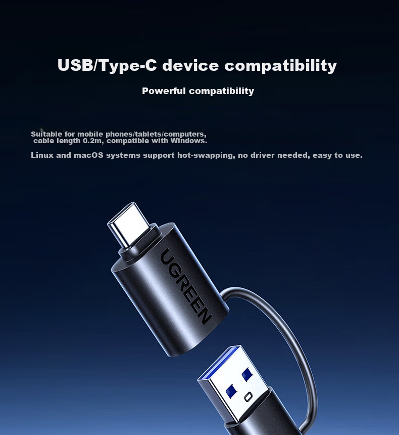 UGREEN Compatible with Huawei NM Storage Memory Card/SD/TF Card, USB/Type-C3.0 Card Reader, Supports Phones/computers/Apple 17/16/iPads Tablets/External Flash Drive Expansio 14