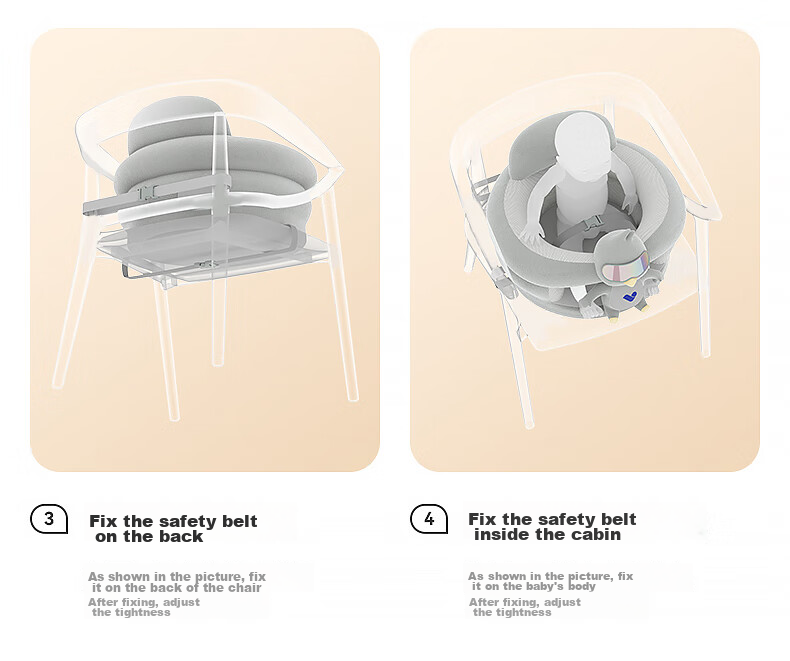 ABCMOKOO Baby Learning Seat Chair, Spine-Friendly, Anti-Rollover, Baby Sitting Aid, Sofa Dining Chair - Moke Xingling 10