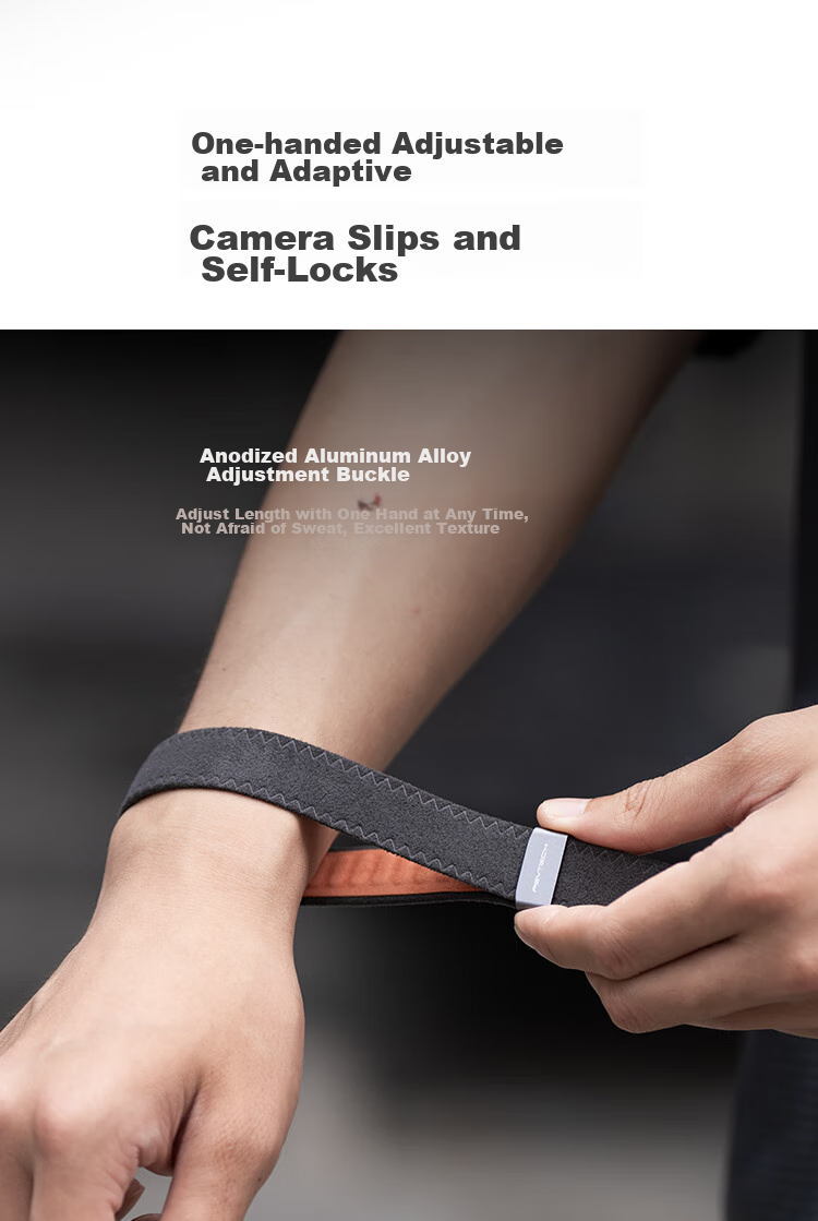 PGYTECH Camera Wrist Strap Air, Quick-Release Lanyard for Mirrorless Cameras, Dandelion Camera Wrist Strap with Magnetic Quick-Release Buckle, Suitable for Sony, Canon, Fuji, Dark Gray 8